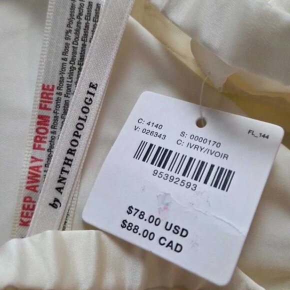 Brand New Pleated Rosette Bustier by Anthropologie - Picture 9 of 9